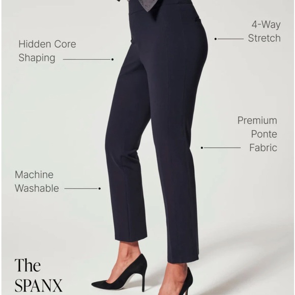 Spanx Black High-Waisted Pants - Picture 2 of 8